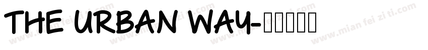 The Urban Way字体转换